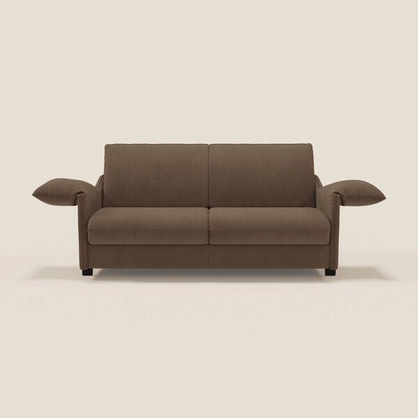 Primula divano letto con materasso alto 18 cm - braccioli mobili e tes