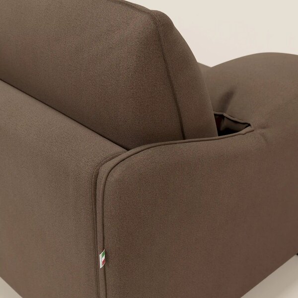 Primula divano letto con materasso alto 18 cm - braccioli mobili e tes