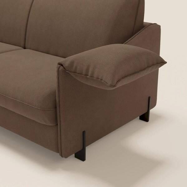 Primula divano letto con materasso alto 18 cm - braccioli mobili e tes