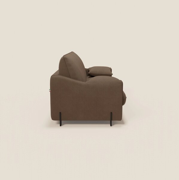 Primula divano letto con materasso alto 18 cm - braccioli mobili e tes