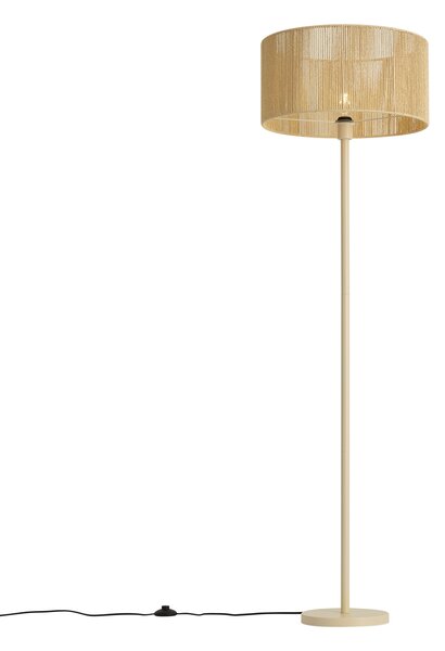 Lampada da terra beige con paralume in corda di carta 50/50/25 - Simplo