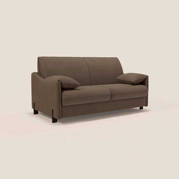 Primula divano letto con materasso alto 18 cm - braccioli mobili e tes