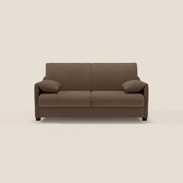 Primula divano letto con materasso alto 18 cm - braccioli mobili e tes