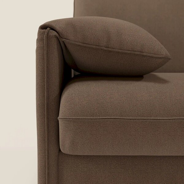 Primula divano letto con materasso alto 18 cm - braccioli mobili e tes