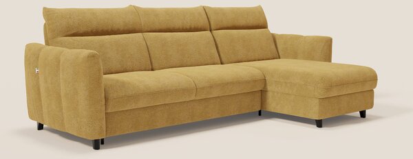 Peonia divano letto angolare con Penisola Contenitore - Materasso H18