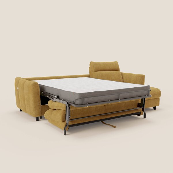 Peonia divano letto angolare con Penisola Contenitore - Materasso H18