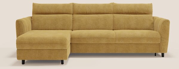 Peonia divano letto angolare con Penisola Contenitore - Materasso H18