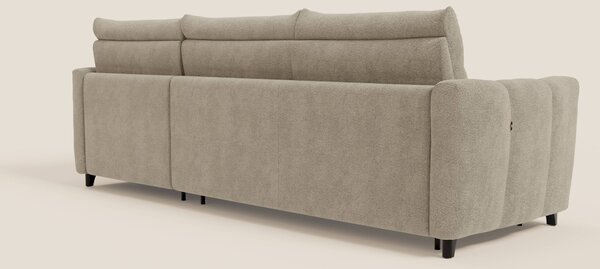 Peonia divano letto angolare con Penisola Contenitore - Materasso H18