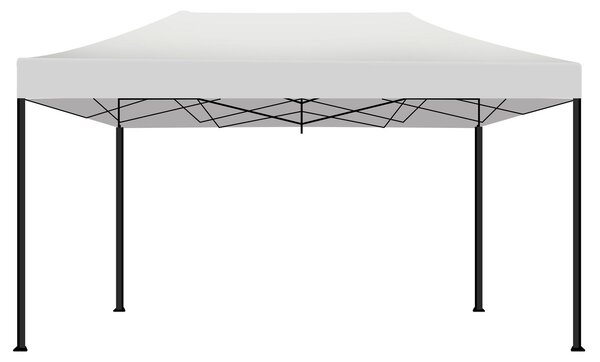 Kebon Tenda / Gazebo Per Giardino 3X4,5 Mt Impermeabile Tendone Pieghevole Per Fiere E Mercati Colore Bianco