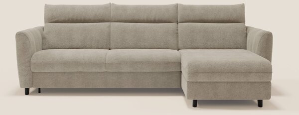 Peonia divano letto angolare con Penisola Contenitore - Materasso H18