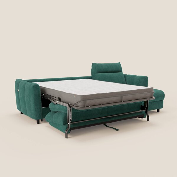 Peonia divano letto angolare con Penisola Contenitore - Materasso H18