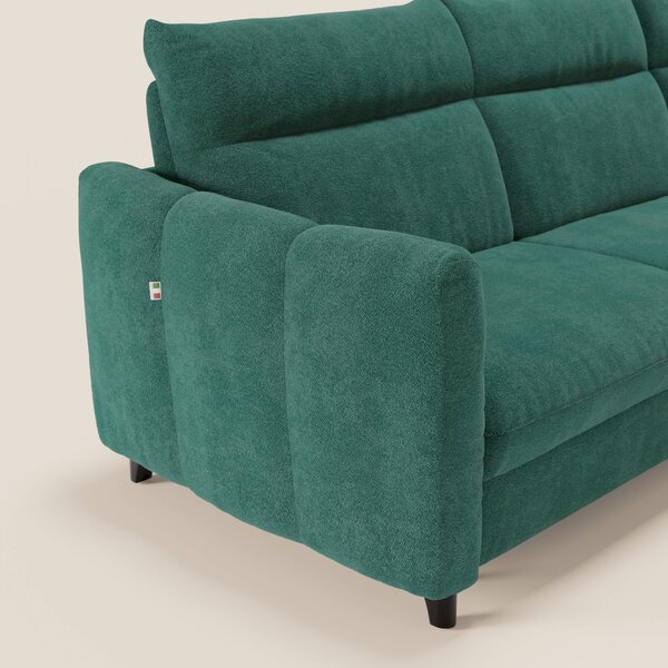 Peonia divano letto angolare con Penisola Contenitore - Materasso H18