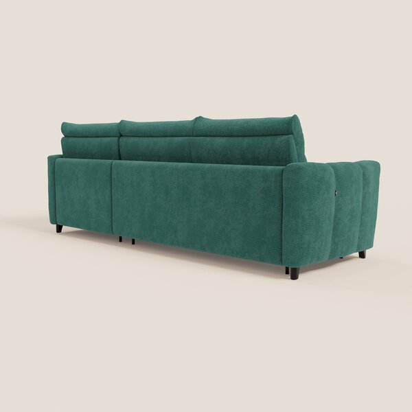Peonia divano letto angolare con Penisola Contenitore - Materasso H18