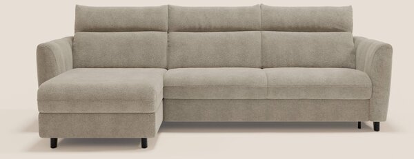Peonia divano letto angolare con Penisola Contenitore - Materasso H18