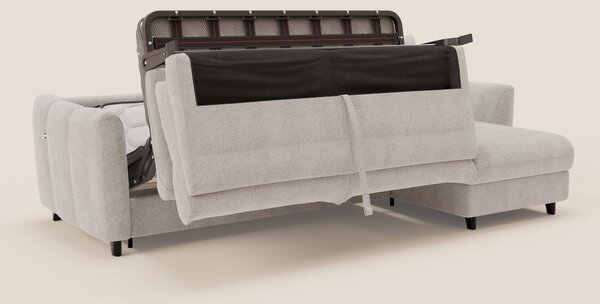 Peonia divano letto angolare con Penisola Contenitore - Materasso H18