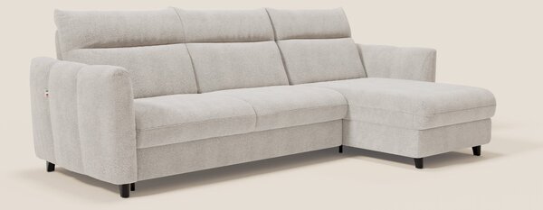 Peonia divano letto angolare con Penisola Contenitore - Materasso H18