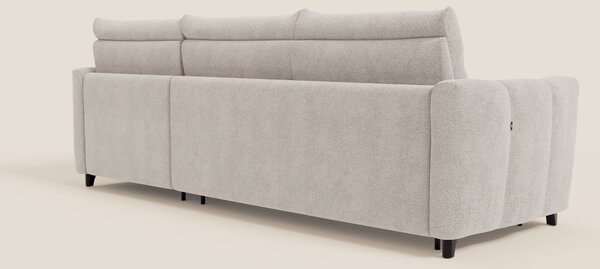 Peonia divano letto angolare con Penisola Contenitore - Materasso H18