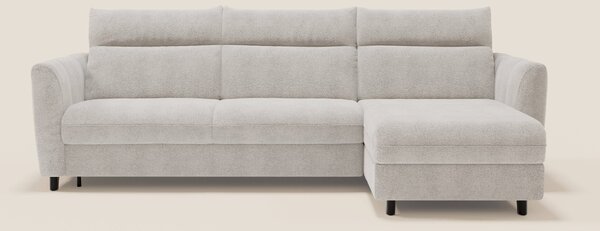 Peonia divano letto angolare con Penisola Contenitore - Materasso H18