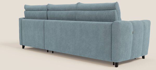 Peonia divano letto angolare con Penisola Contenitore - Materasso H18