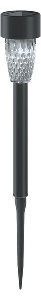 Lampioncino segnapassi Led Berry 0,2W Nero con pannello solare IP44 Bianco freddo 6500K con sensore crepuscolare Aigostar