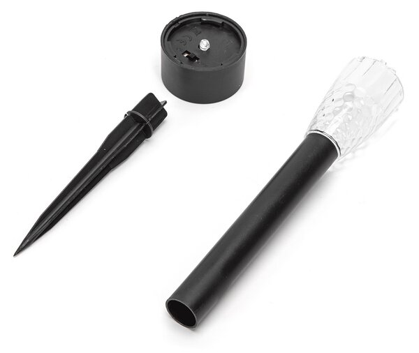 Lampioncino segnapassi Led Berry 0,2W Nero con pannello solare IP44 Bianco freddo 6500K con sensore crepuscolare Aigostar