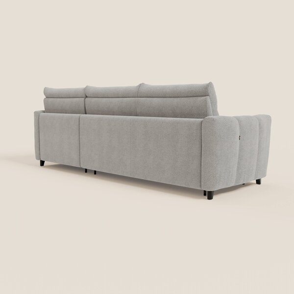 Peonia divano letto angolare con Penisola Contenitore - Materasso H18