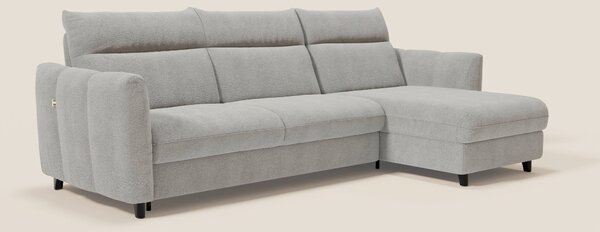 Peonia divano letto angolare con Penisola Contenitore - Materasso H18