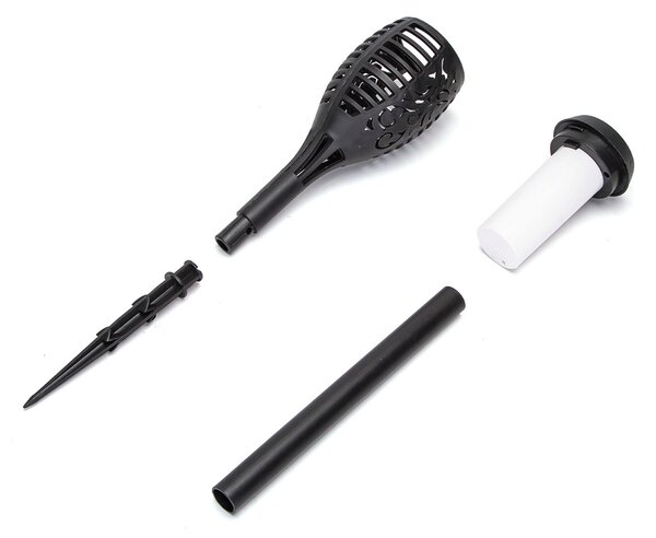 Lampioncino segnapassi Led Torch 0,023W Nero con pannello solare IP44 Bianco caldo 2700K con sensore crepuscolare Aigostar