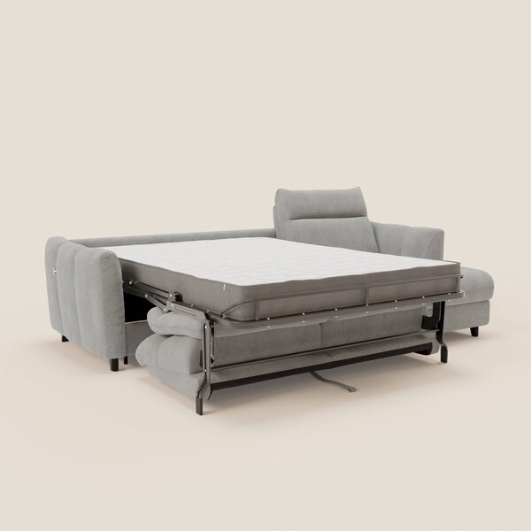 Peonia divano letto angolare con Penisola Contenitore - Materasso H18