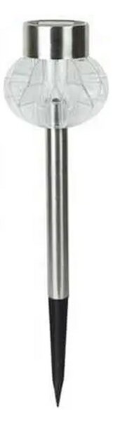 Lampioncino segnapassi Led Dahlia 0,012W in acciaio con pannello solare IP44 Bianco freddo 6500K con sensore crepuscolare Aigostar