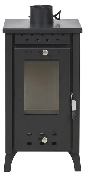 Matilde - Stufa a legna 7,7 Kw 33x38,5xH74 cm, colore nero