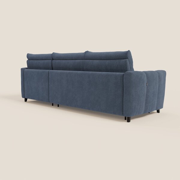 Peonia divano letto angolare con Penisola Contenitore - Materasso H18