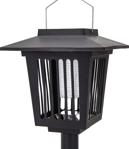 Lampioncino segnapassi Antizanzare Led Jail 0,03W Nero con pannello solare IP44 Bianco freddo 6500K con sensore crepuscolare Aigostar