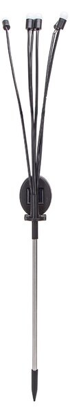 Lampioncino segnapassi Led Feelers 0,04W Argento in acciaio con pannello solare IP44 Bianco caldo 2700K con sensore crepuscolare Aigostar