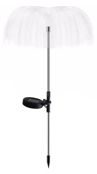 Lampioncino segnapassi Led Willow 0,03W Argento in acciaio con pannello solare IP44 Bianco caldo 2700K con sensore crepuscolare Aigostar