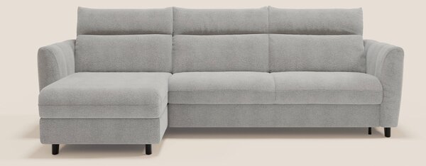 Peonia divano letto angolare con Penisola Contenitore - Materasso H18
