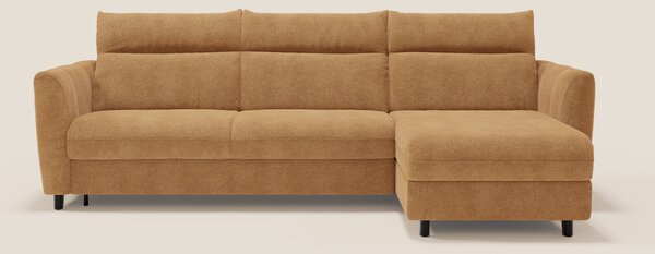 Peonia divano letto angolare con Penisola Contenitore - Materasso H18