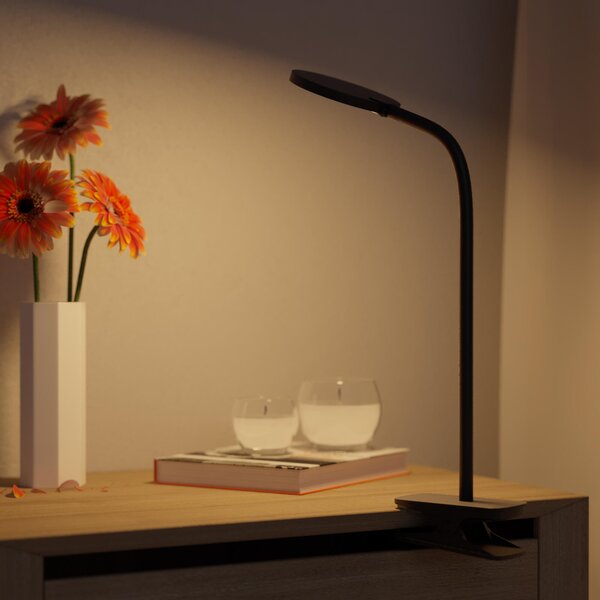 Lampada da scrivania con lampadina inclusa LED bianco caldo Starla nero