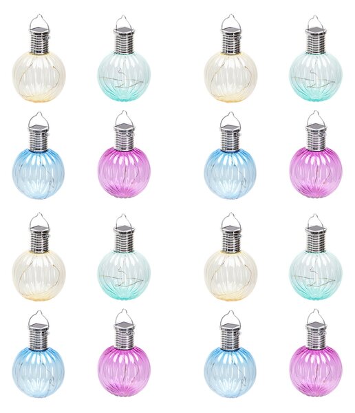 Lanterna Segnapasso Sfera 0,006W colori assortiti alimentazione solare IP44 confezione 16pz Aigostar