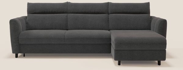 Peonia divano letto angolare con Penisola Contenitore - Materasso H18