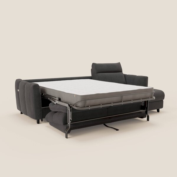 Peonia divano letto angolare con Penisola Contenitore - Materasso H18