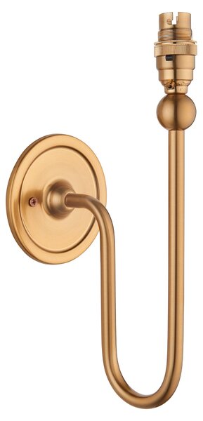 Applique SANTIAGO in ottone invecchiato spazzolato 1xB22x60W metallo, dimensioni: 28,5x11x15 cm, IP20, Endon