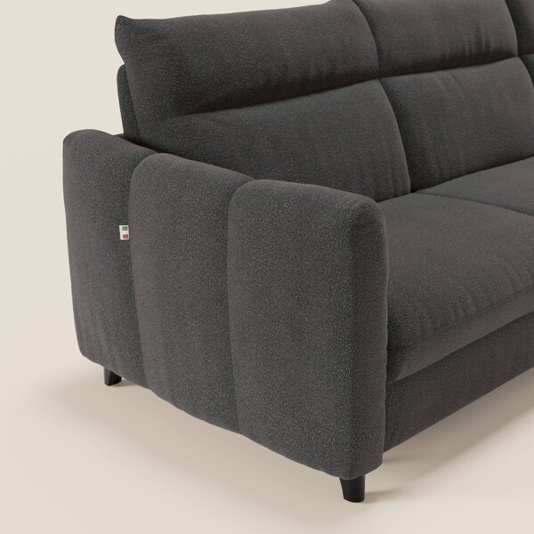 Peonia divano letto angolare con Penisola Contenitore - Materasso H18