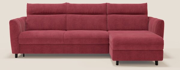 Peonia divano letto angolare con Penisola Contenitore - Materasso H18