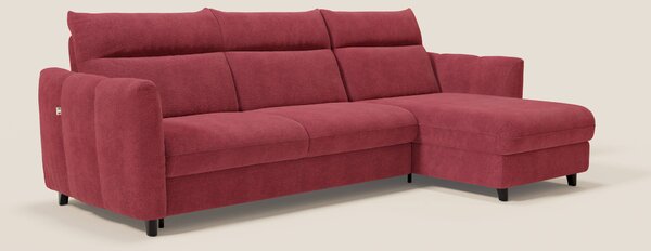 Peonia divano letto angolare con Penisola Contenitore - Materasso H18