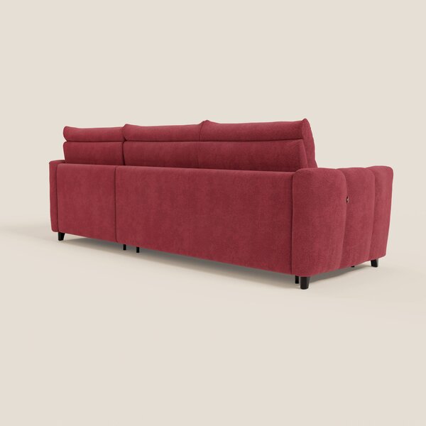 Peonia divano letto angolare con Penisola Contenitore - Materasso H18