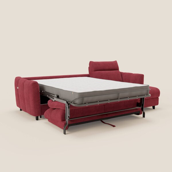 Peonia divano letto angolare con Penisola Contenitore - Materasso H18