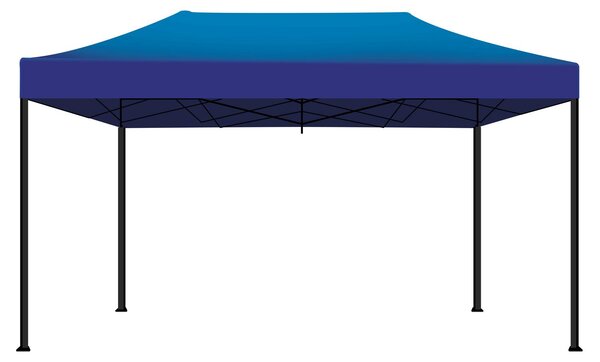 Kebon Tenda / Gazebo Per Giardino 3X4,5 Mt Impermeabile Tendone Pieghevole Per Fiere E Mercati Colore Blu
