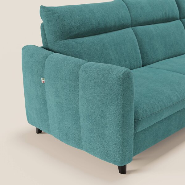 Peonia divano letto angolare con Penisola Contenitore - Materasso H18