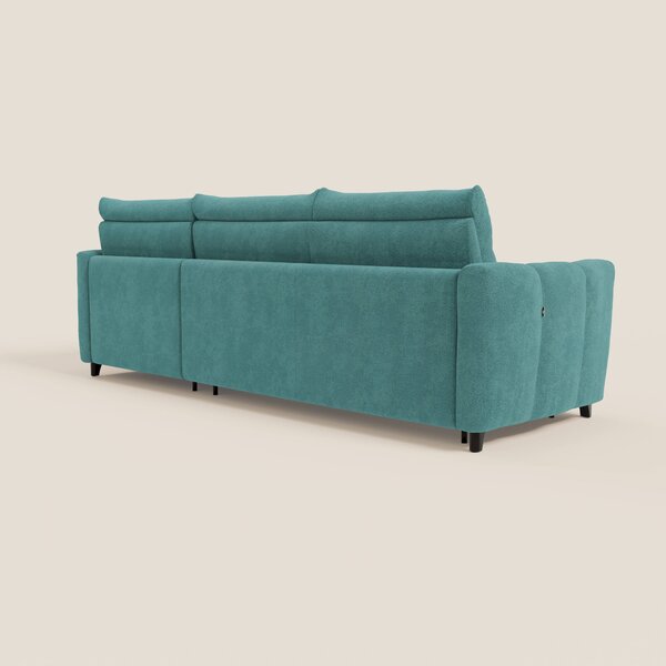 Peonia divano letto angolare con Penisola Contenitore - Materasso H18